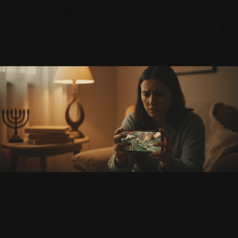 אדם מביט במכשיר נייד ומהמר, סמלי התמכרות להימורים